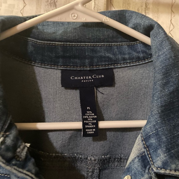 Charter Club Women’s Jean Jacket - Picture 2 of 6